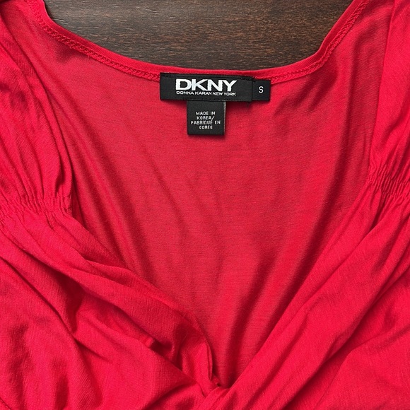 DKNY Red Waist Tie Dress - Picture 7 of 8